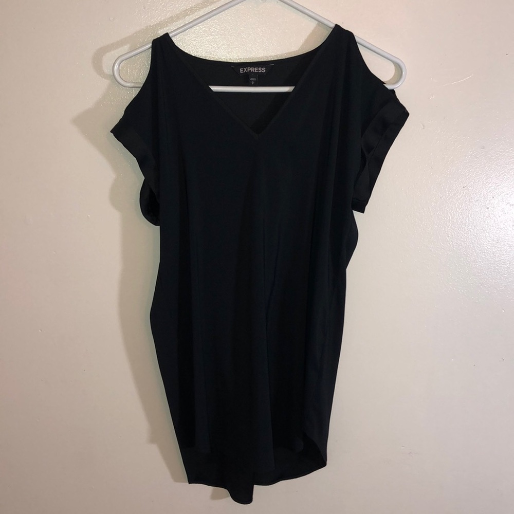 black silk dress shirt